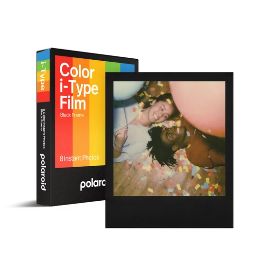 Polaroid Color i-Type Film - Black Frame Edition, 8db színes instant fotó