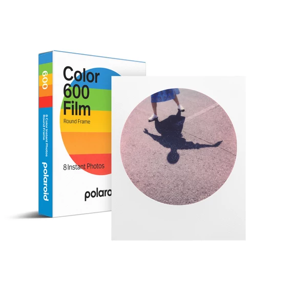 Polaroid Color 600 Film - Round Frame, 8db színes instant fotó