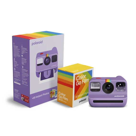 Polaroid GO Generation 2 analog instant fényképezőgép + 16db film, fekete (Kezdő csomag)